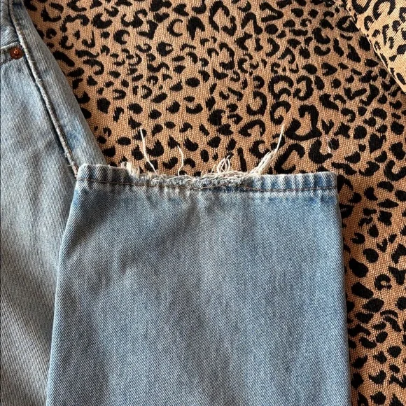 Men's Distressed Levi's Jeans 505 Size 34 x 32 - Picture 7 of 14